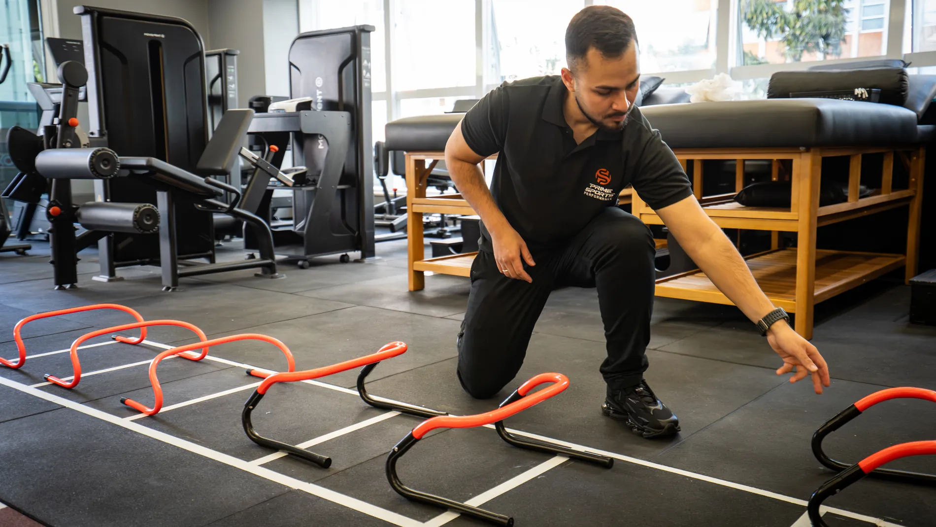 Sala de atendimento da Prime Sports Performance no Jardins